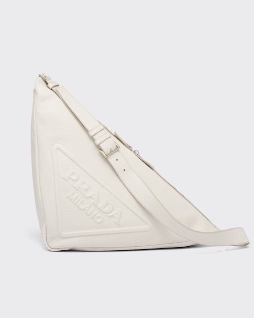 프라다 트라이앵글 삼각로고 남여공용 가죽 숄더백 2VY007 PD1-B