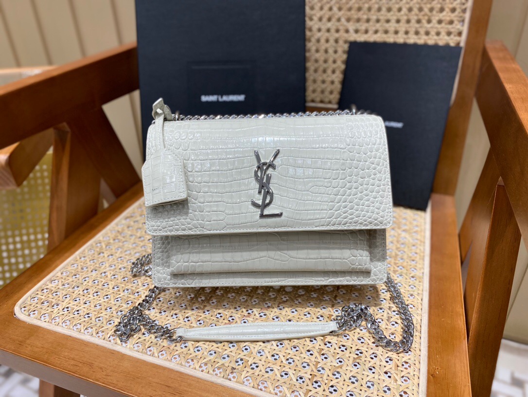 생로랑 선셋백 미듐 숄더백 442906 BG-SL