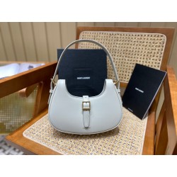 생로랑 샤이니 가죽 호보백 672615 BG-SL