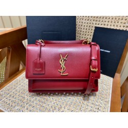 생로랑 모노그램 뉴 선셋 탑핸들 사첼백 미듐 634723 BG-SL