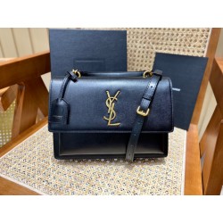 생로랑 모노그램 뉴 선셋 탑핸들 사첼백 미듐 634723 BG-SL