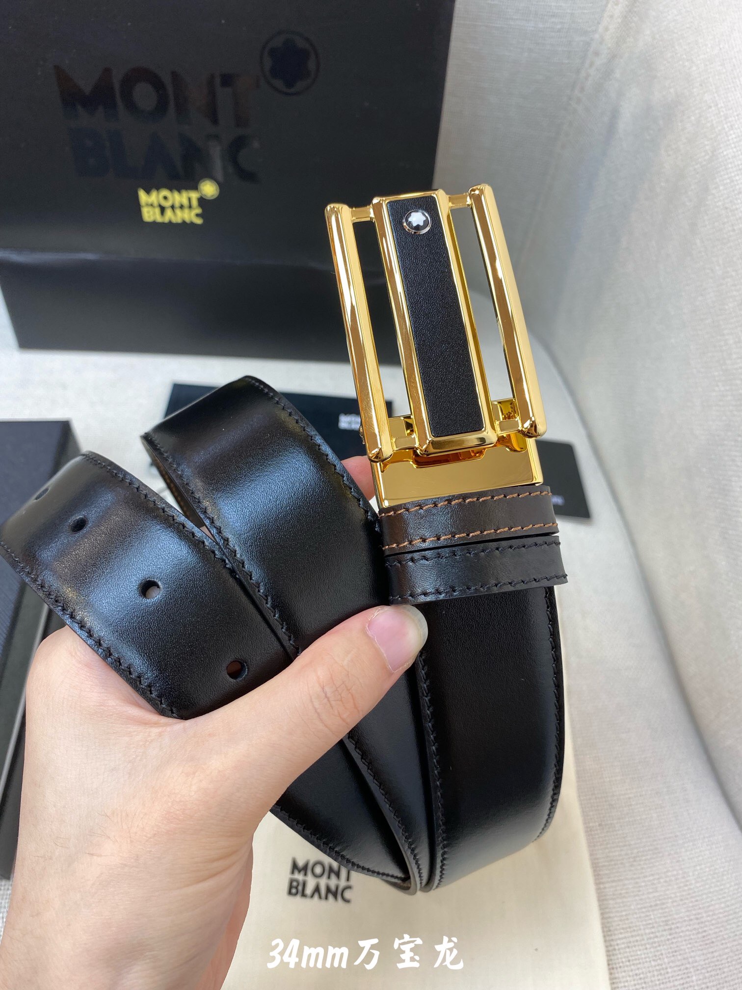 몽블랑 2022 남성용 벨트 MB007 BT1