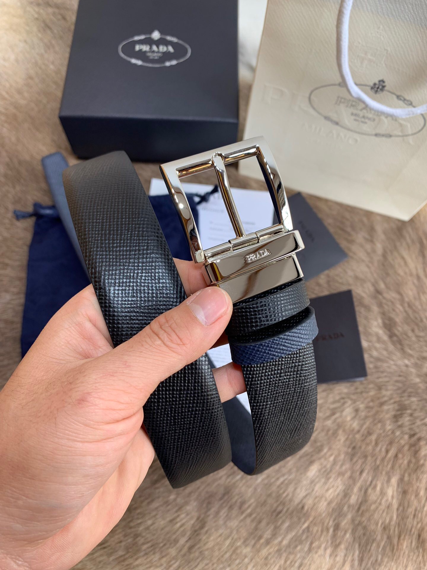 프라다 2022 남성용 벨트 PD004 BT1