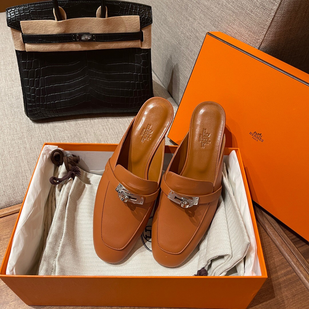 에르메스 2022 여성용 뮬 슬리퍼 WA606 S8