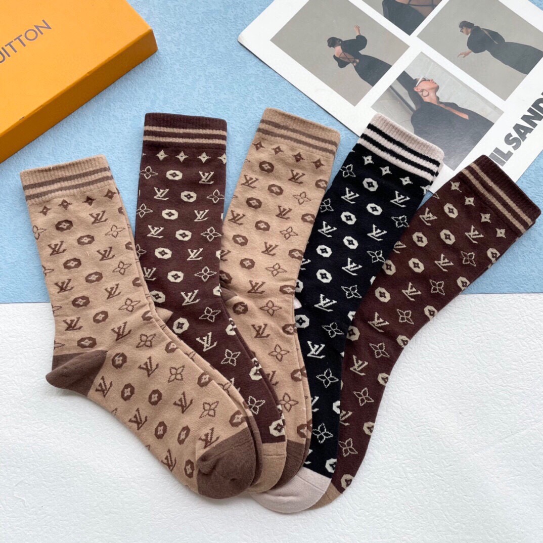 루이비통 2022 여성용 양말세트 SN032 GT