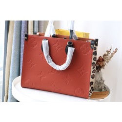 루이비통 온더고 MM 모노그램 앙프렝뜨 레오파드 카라멜 M58521 XL