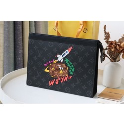 루이비통 포쉐트 보야주 MM 모노그램 이클립스 클러치백 M61692 XL