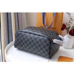 루이비통 토일렛 도프 파우치 다미에 그라파이트 캔버스 N40127 XL