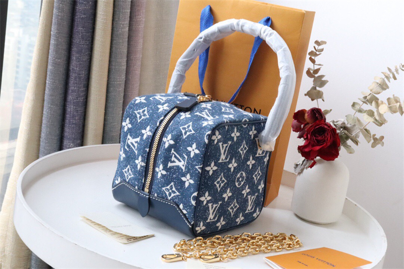 루이비통 모노그램 데님 스퀘어백 M59611 XL