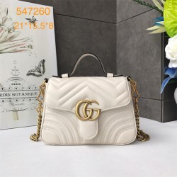 구찌 GG 마몬트 미니 탑 핸들 토트백  547260  BG-GC