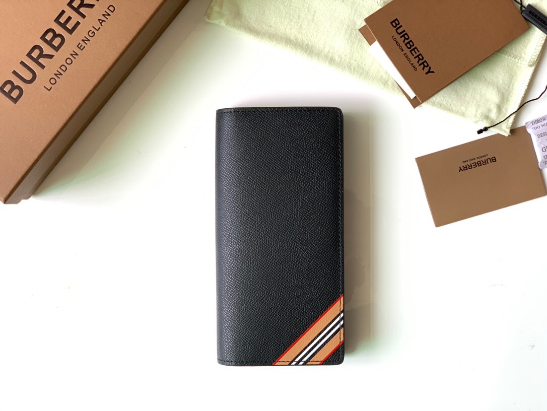 버버리 아이콘 스트라이프 그레인  장지갑80338481 BG-GC