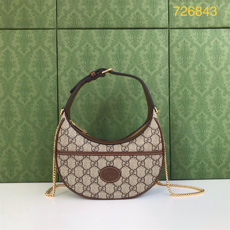 구찌 하프 문 쉐입 미니 백 726843 BG-GC