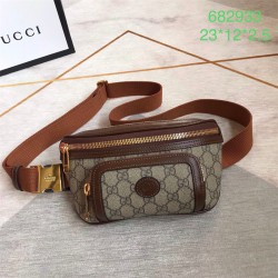 구찌 인터로킹 슈프림 벨트 백  682933 BG-GC