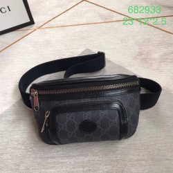 구찌 인터로킹 슈프림 벨트 백  682933 BG-GC