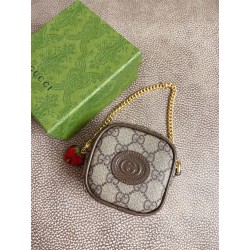 구찌 더블 G 딸기 동전 지갑 726252 BG-GC