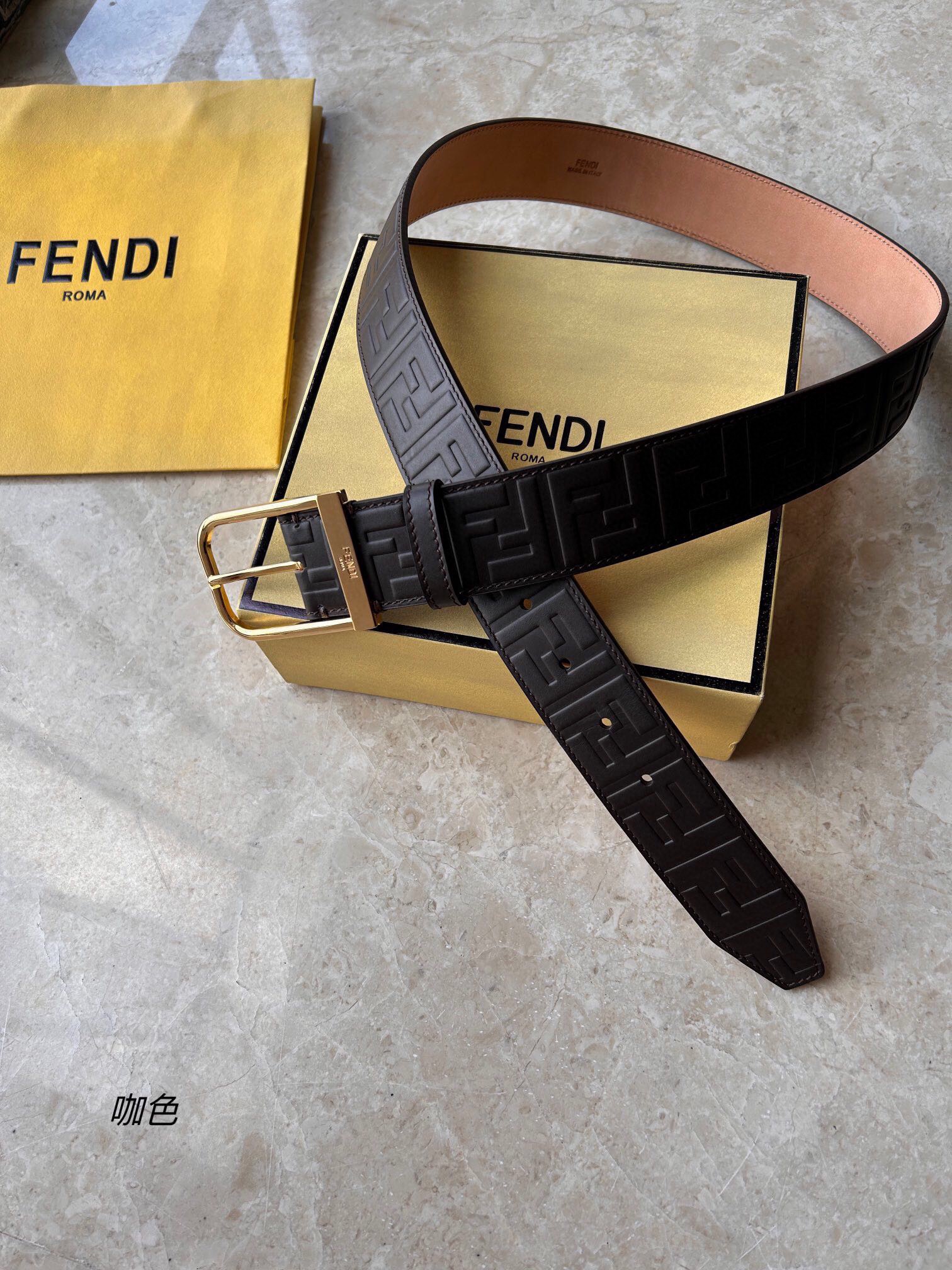 펜디 2023 남성용 양면벨트 FD038 GD