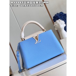 루이비통 카퓌신 미듐 블루 M23456 GZ