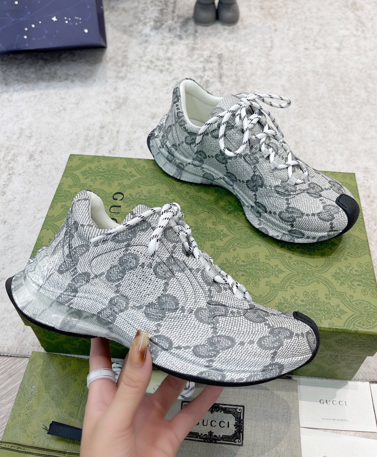 구찌 2024 여성용 스니커즈  WA3071 SH-D