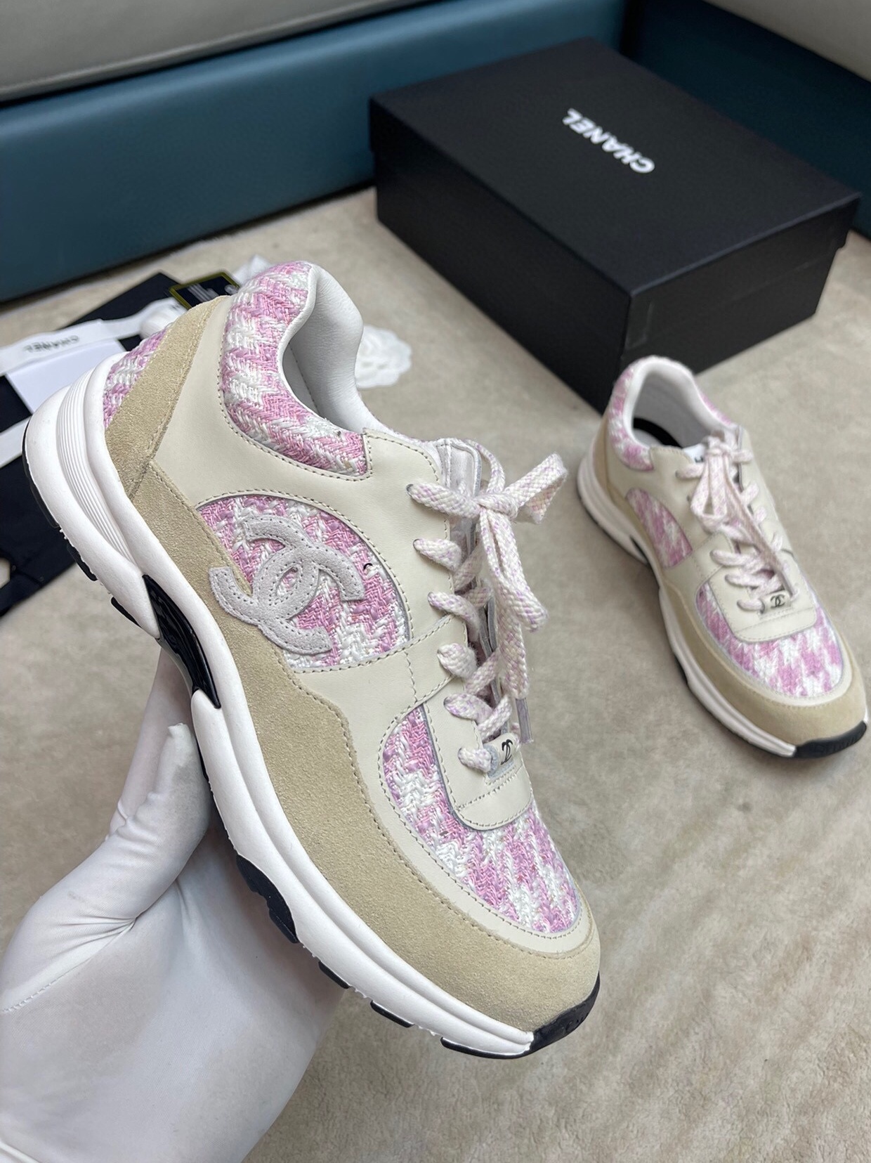 샤넬 2024 여성용 스니커즈 WA3124 SH-D