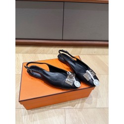 에르메스 2024 여성용 슬링백 펌프스 WA3293 OS