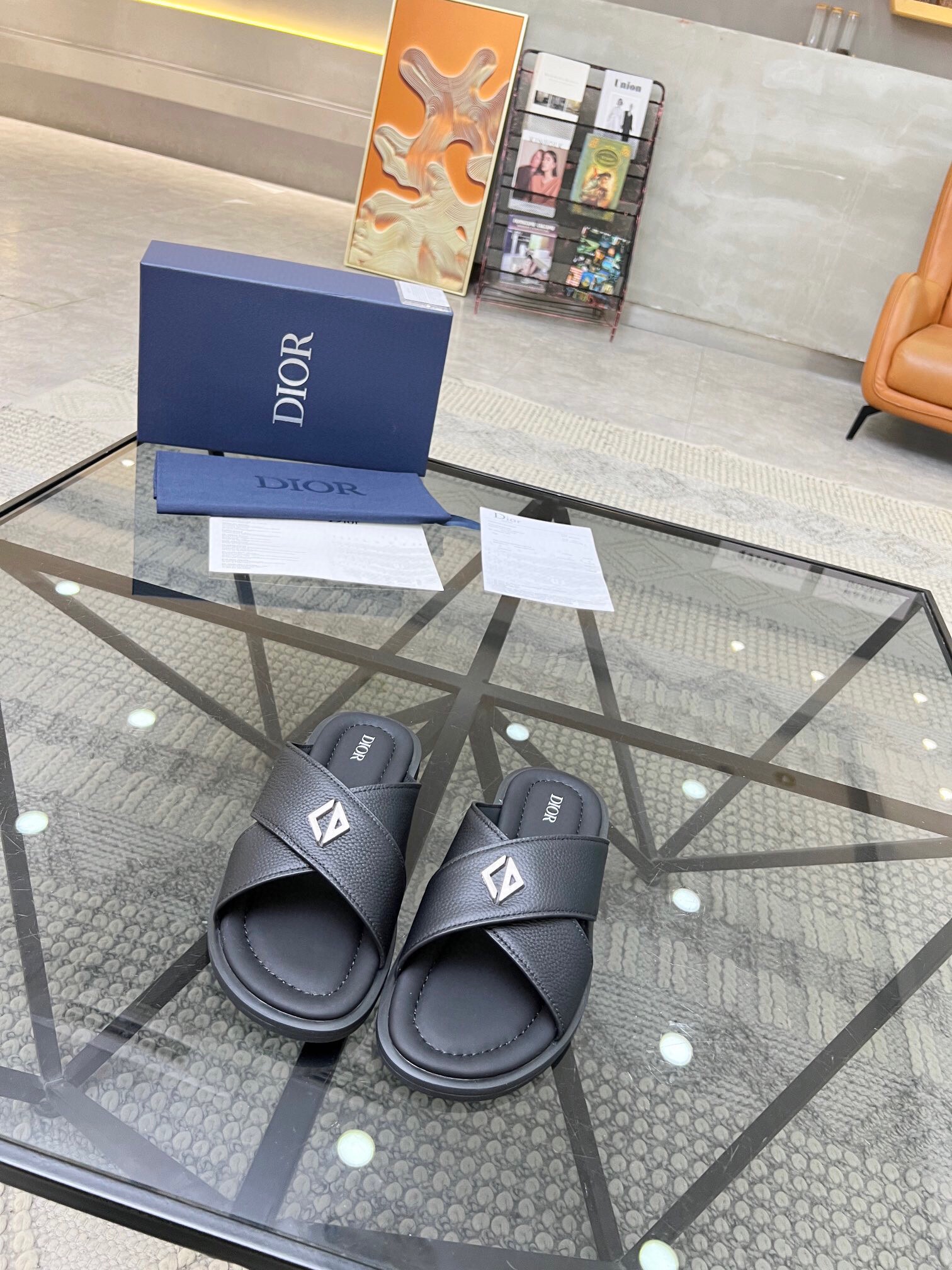 크리스챤 디올 2024 남성용 슬리퍼 CD237 SH-E