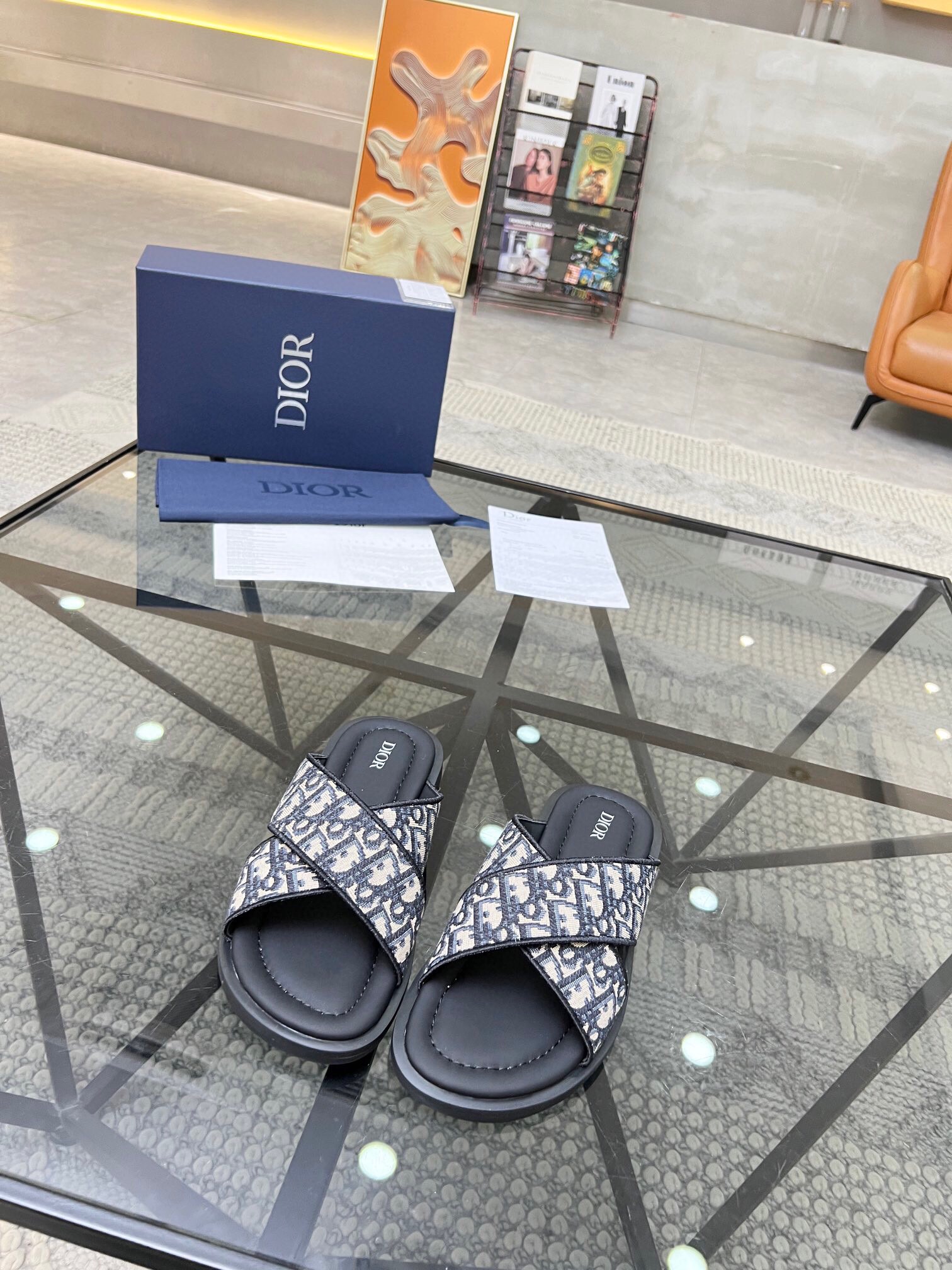 크리스챤 디올 2024 남성용 슬리퍼 CD239 SH-E