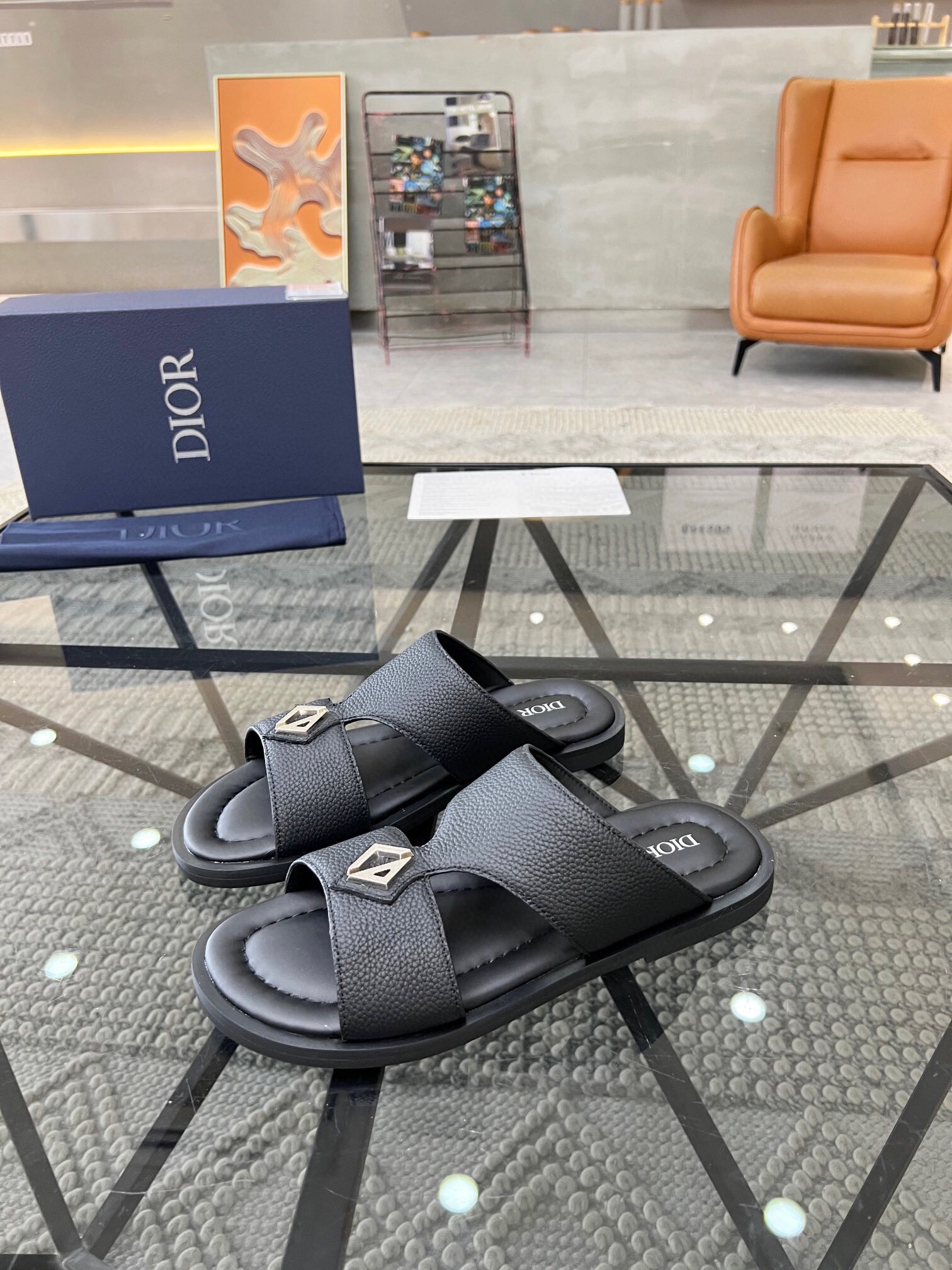 크리스챤 디올 2024 남성용 슬리퍼 CD242 SH-E