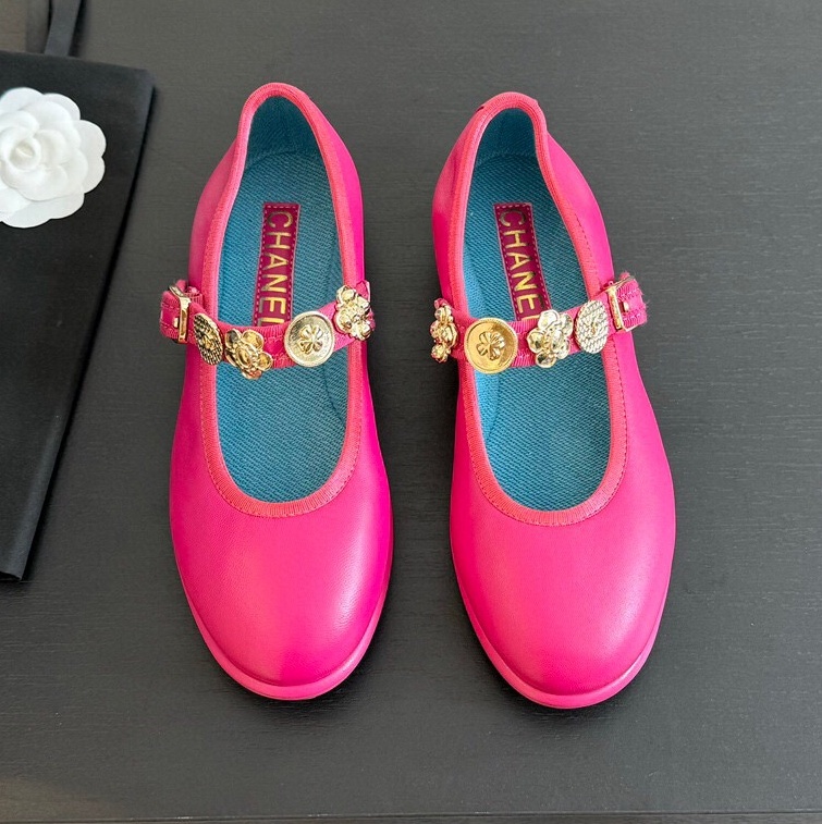 샤넬  2024 여성용 플랫 슈즈 WA4091 DN