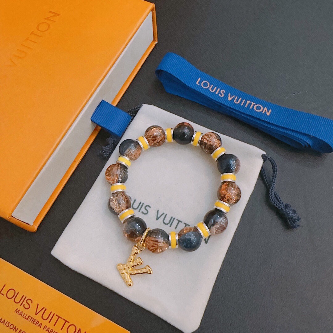 루이비통 로고 마노 팔찌 SN921 AGG