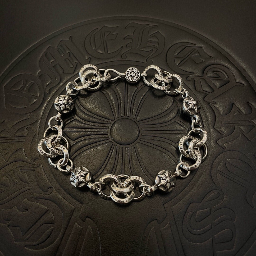 크롬하츠 24SS 로고 은장 팔찌 SN961 AGG