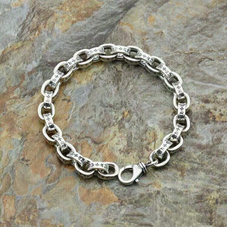 크롬하츠 24SS 로고 은장 팔찌 SN974 AGG