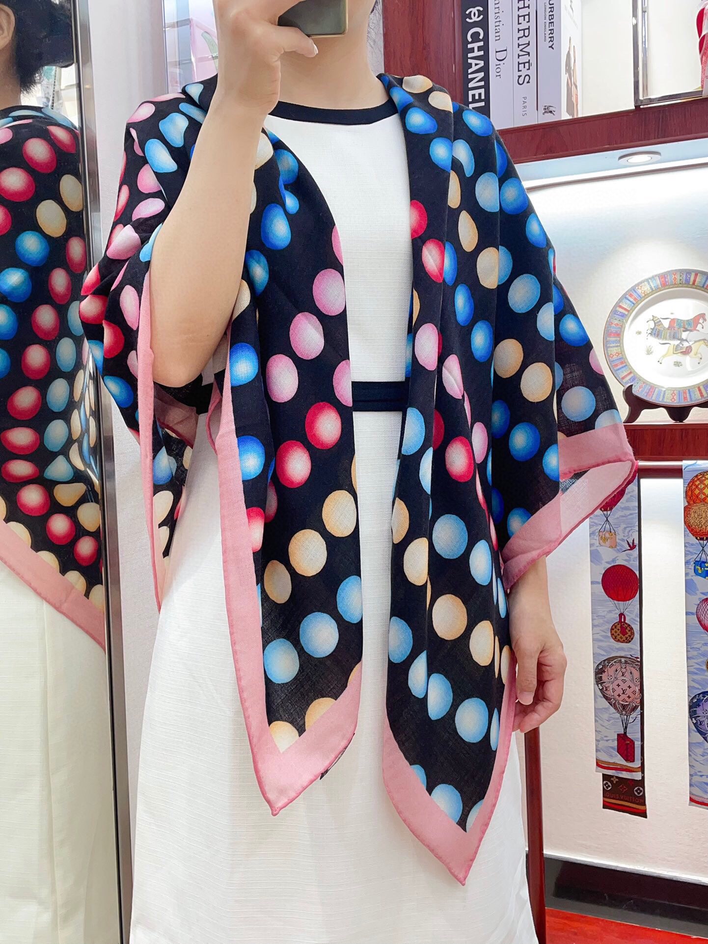 샤넬 캐시미어70+실크30 스카프 SN1003 SG1_A