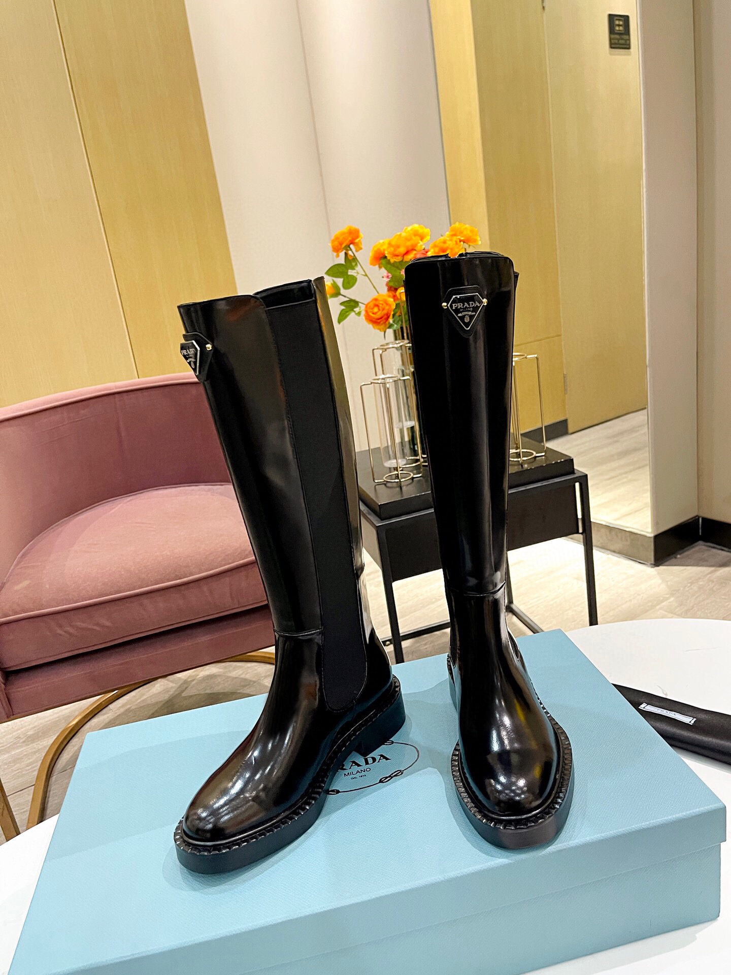 프라다 2024 여성용 롱부츠 WA4548 DN