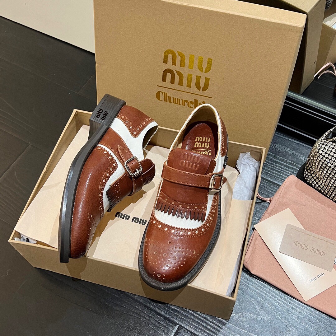 미우미우 2024 여성용 로퍼 WA4920 DN