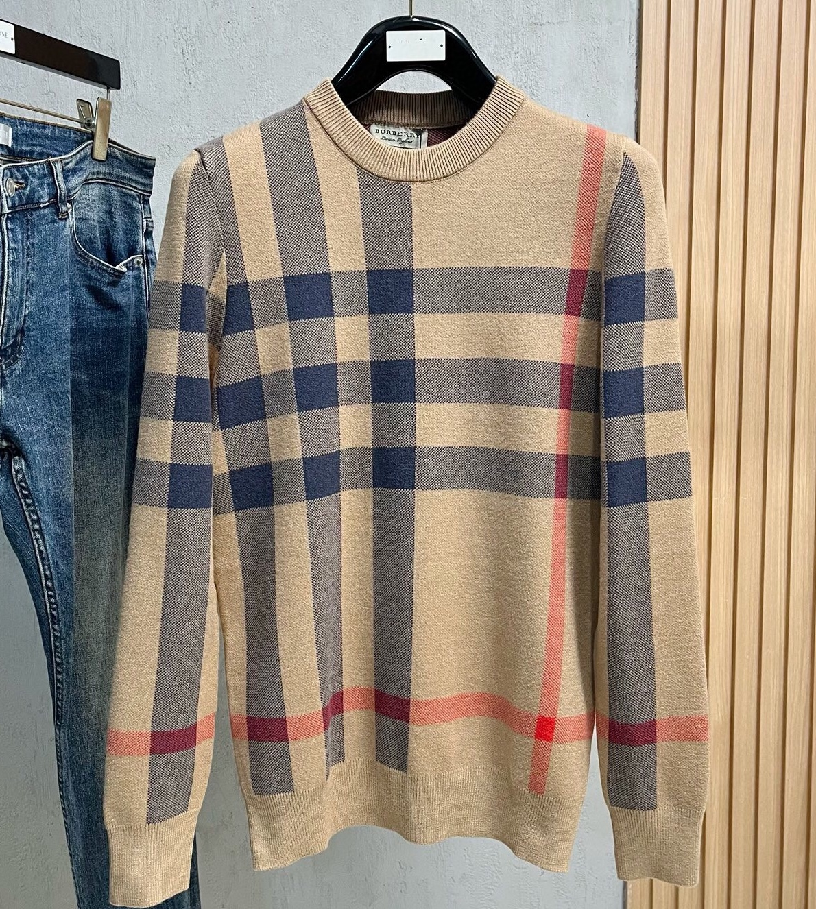 버버리 2025 남성용 울 풀오버 BU1112 YB