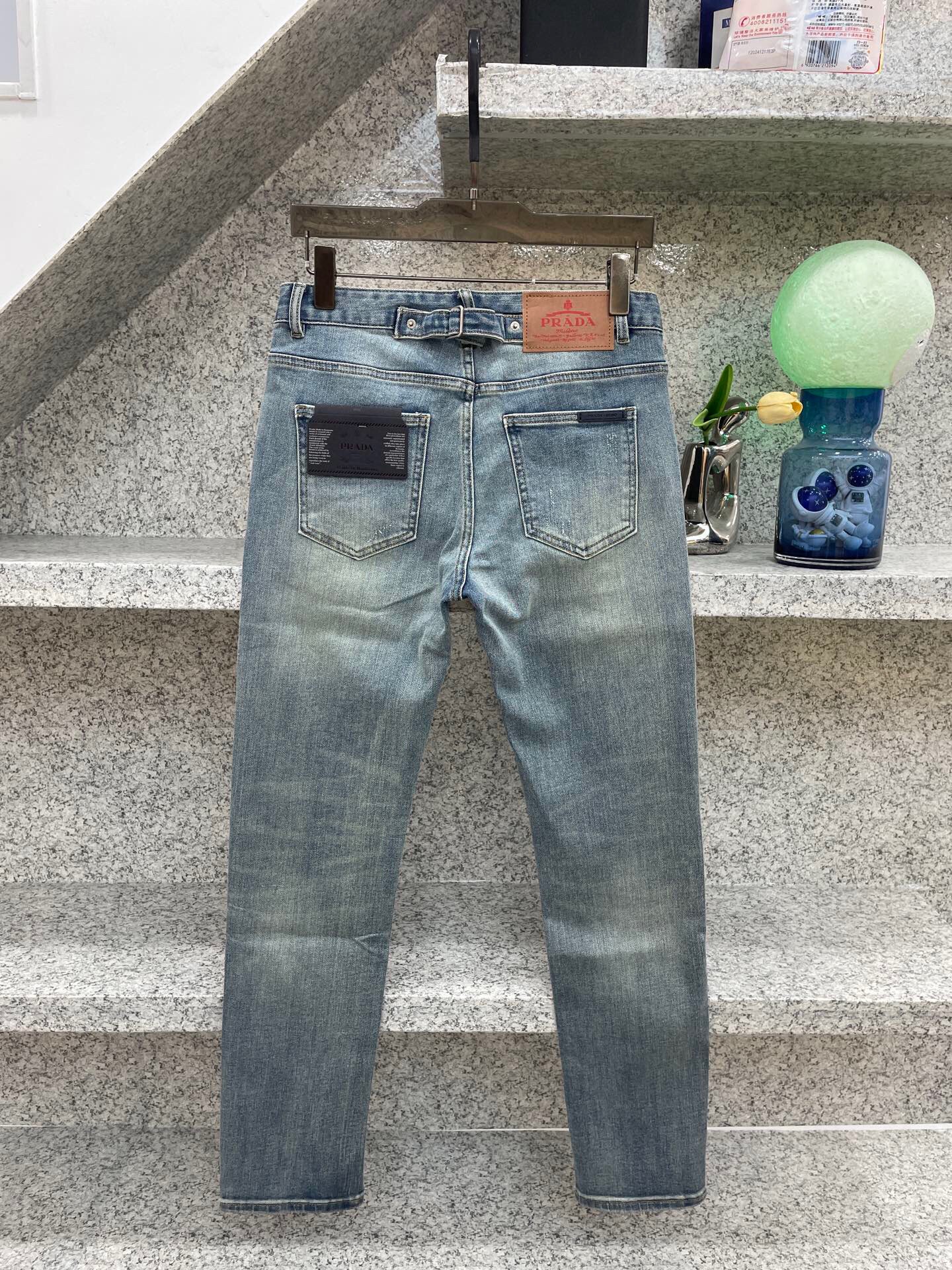 프라다 2025 남성용 청바지 PD1163 YB 스트레이트