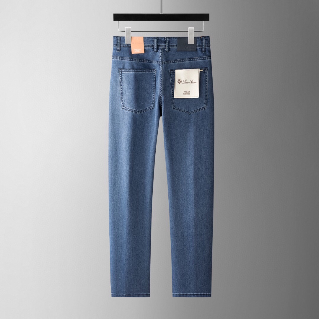 로로피아나 2025 남성용 청바지 LP256 YB 스트레이트