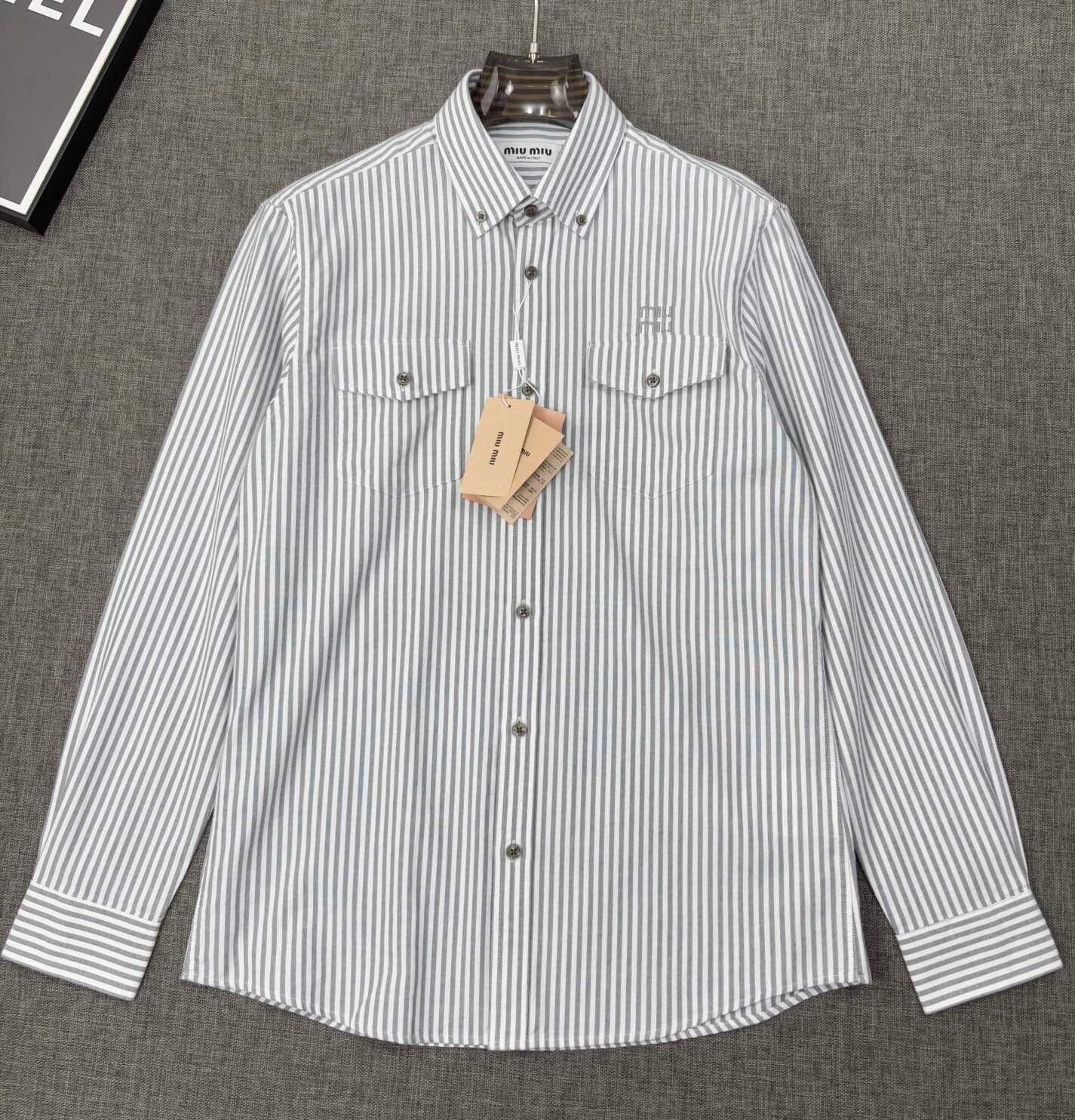 미우미우 2025 남성용 셔츠 MM022 YB