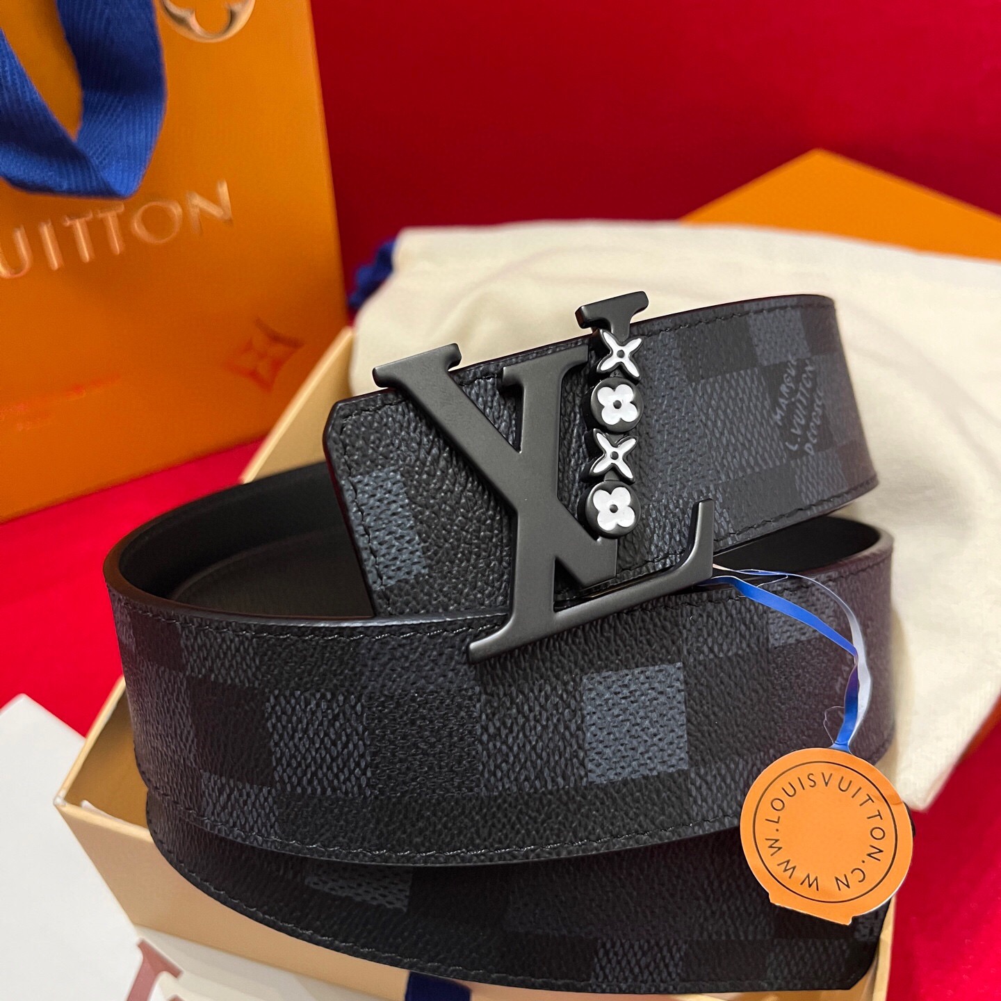 루이비통 2025 남성용 벨트 LV136 GD