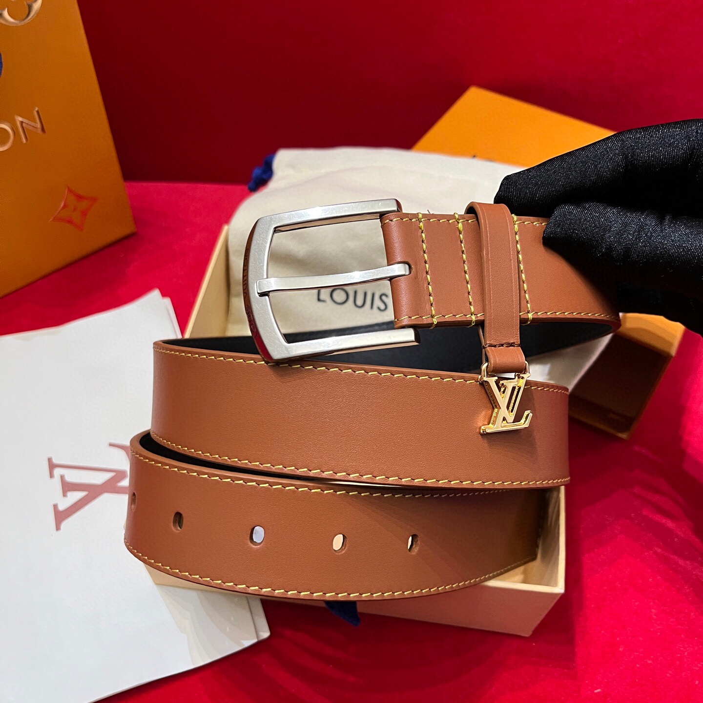 루이비통 2025 남성용 벨트 LV171 GD