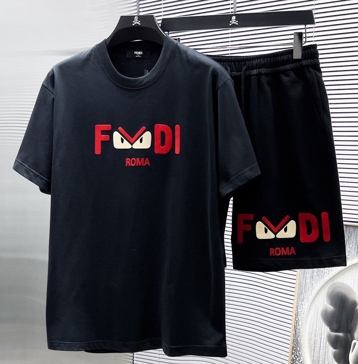 펜디 2025 남성용 반팔세트 FD507 PD