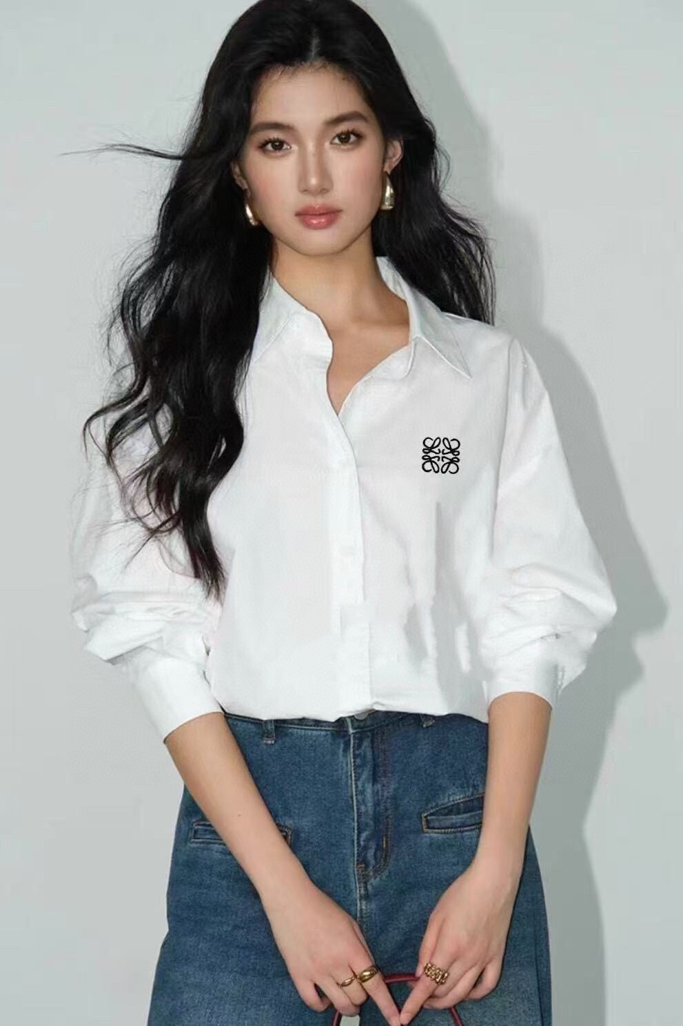 로에베 2025 여성용 블라우스 셔츠 WA5287 JS 2컬러