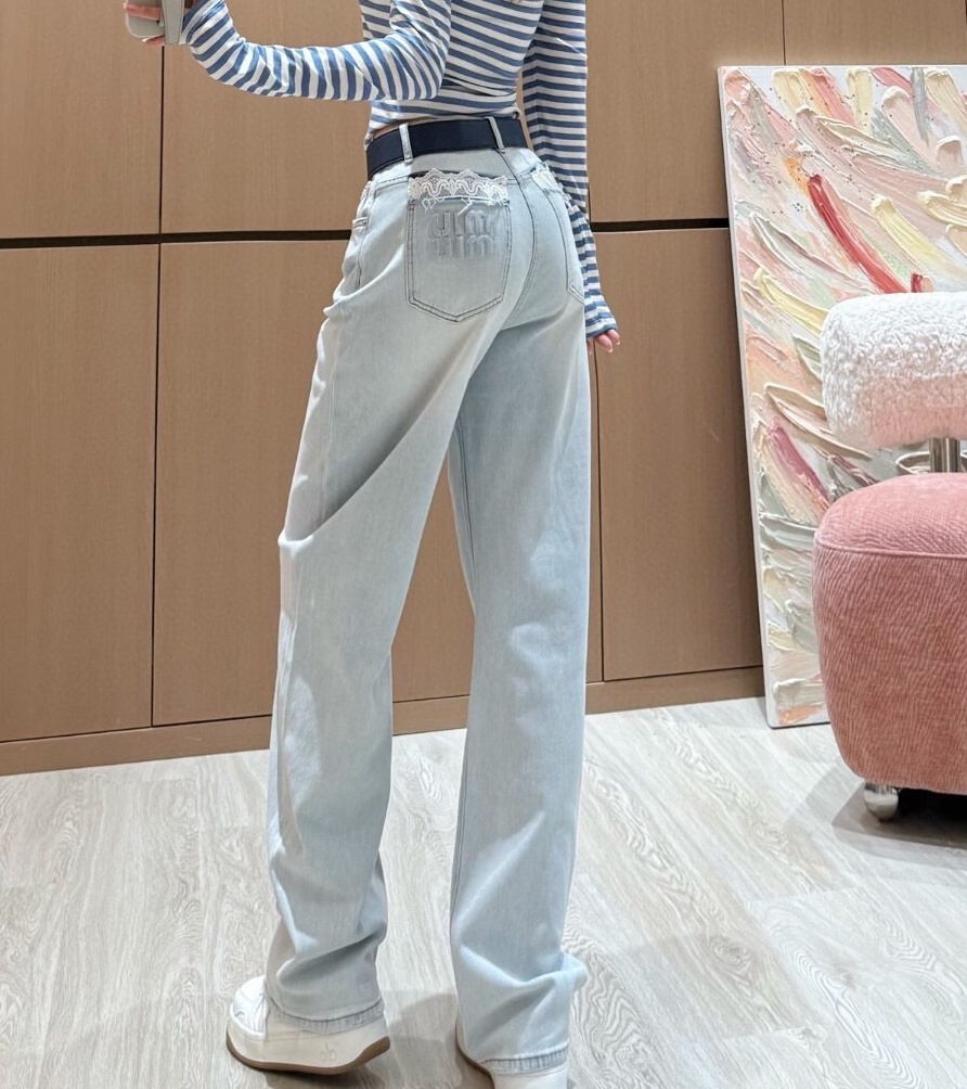 미우미우 2025 여성용 청바지 WA5314 JS