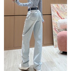 미우미우 2025 여성용 청바지 WA5314 JS