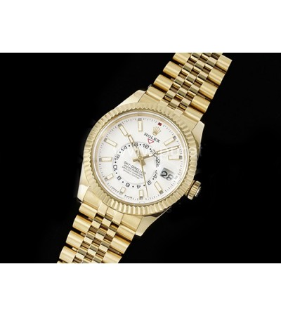 ROLEX 로렉스 롤렉스 스카이드웰러 42mm 336938 옐로우골드 화이트 다이얼, 남자명품시계,워치,남자,SA,명품시계,메탈밴드