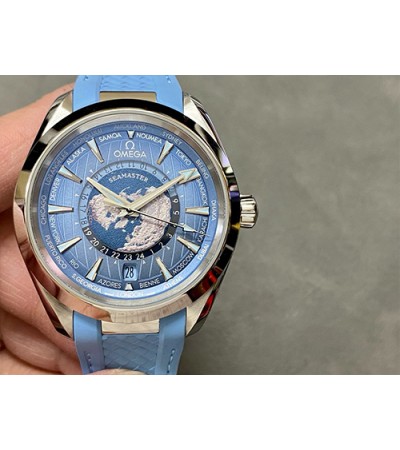 [홍콩명품시계.OMEGA] 오메가 시마스터 MAP 패턴 블루 다이얼 남성용 시계