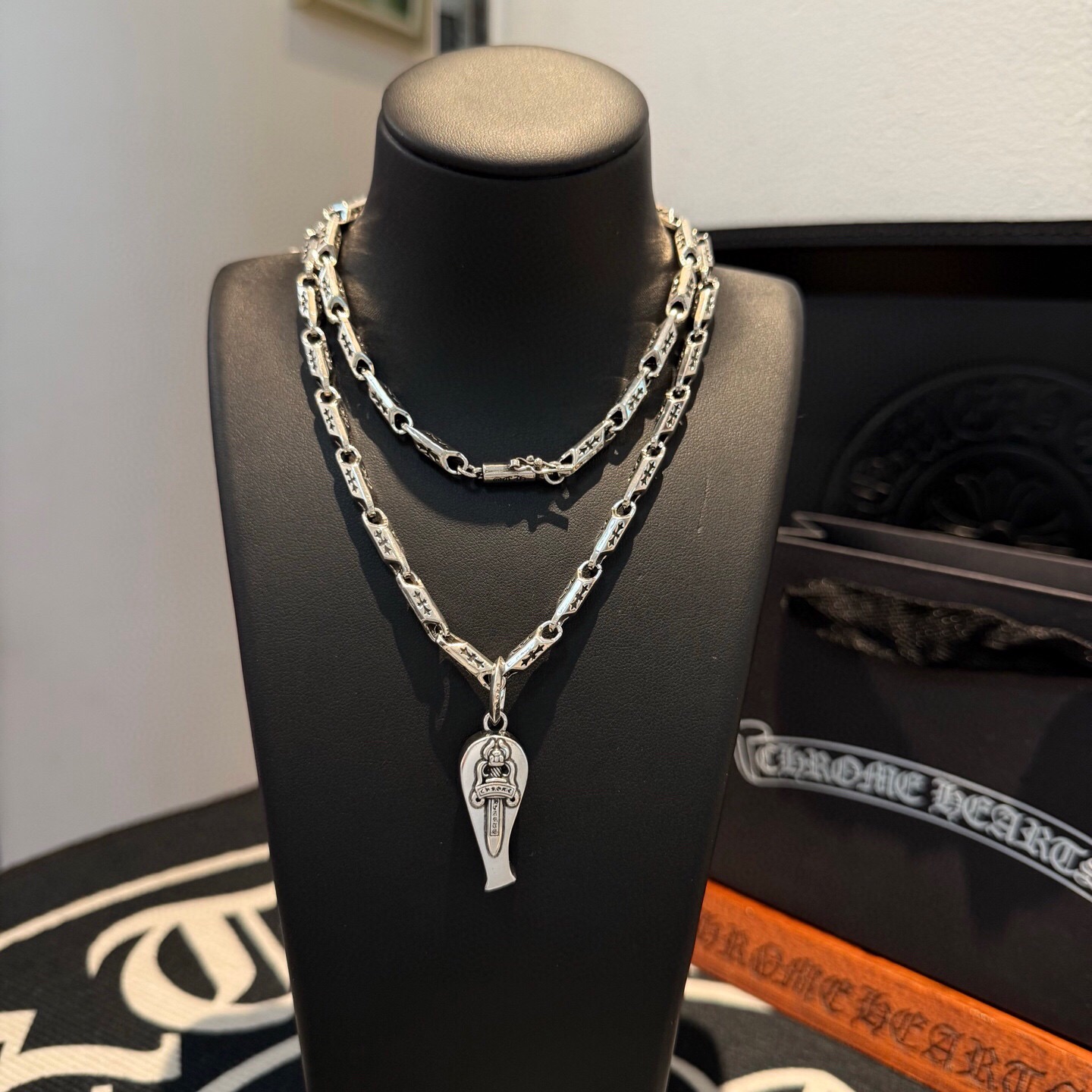 [홍콩명품.Chrome Hearts] 크롬하츠 25SS 로고  크로스로고 커플 목걸이, SN996 SG1-A, 홍콩명품쇼핑몰,인터넷명품,온라인명품사이트,남자명품,해외직구