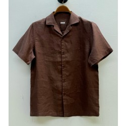 [홍콩명품.BRUNELLO CUCINELLI]브루넬로 쿠치넬리 2025 남성용 린넨 반팔셔츠 BL1197 HD 홍콩명품의류,구매대행,온라인명품