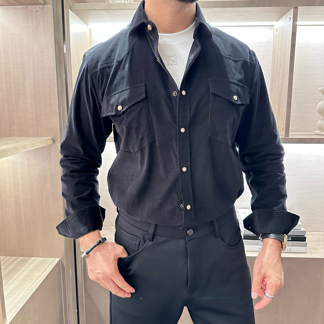 [홍콩명품.BRUNELLO CUCINELLI]브루넬로 쿠치넬리 2025 남성용 코르덴셔츠 BL1229 HD 홍콩명품의류,구매대행,온라인명품