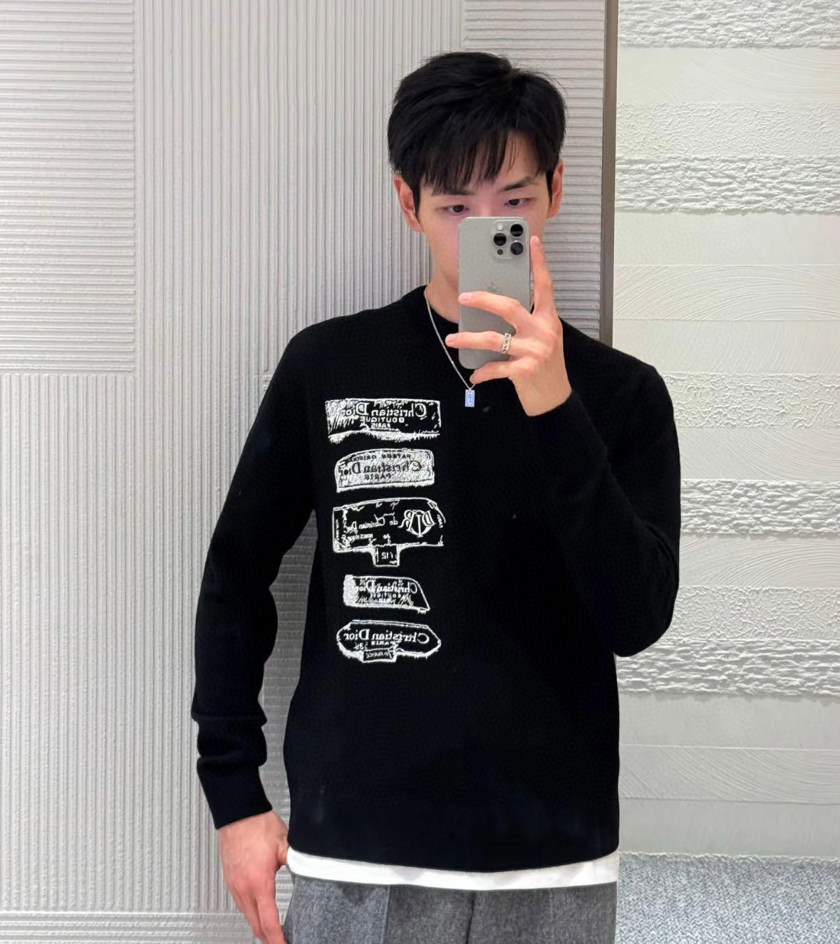 [홍콩명품.Christian Dior] 크리스챤 디올 2025 남성용 울 풀오버 CD926 YB 홍콩명품의류,구매대행,온라인명품